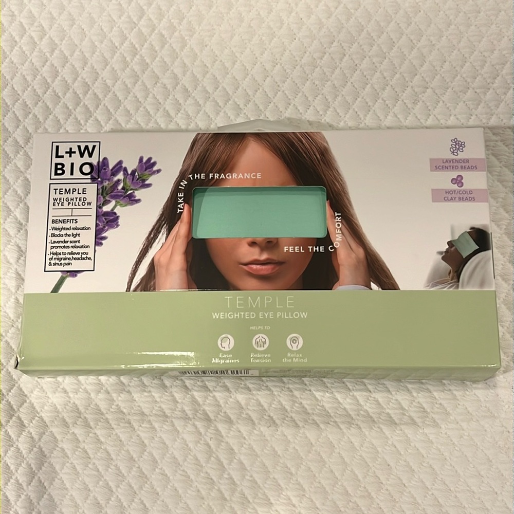 Luxe and Willow lavender weighted eye pillow